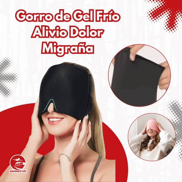 GORRO DE GEL FRÍO ALIVIO DOLOR MIGRAÑA
