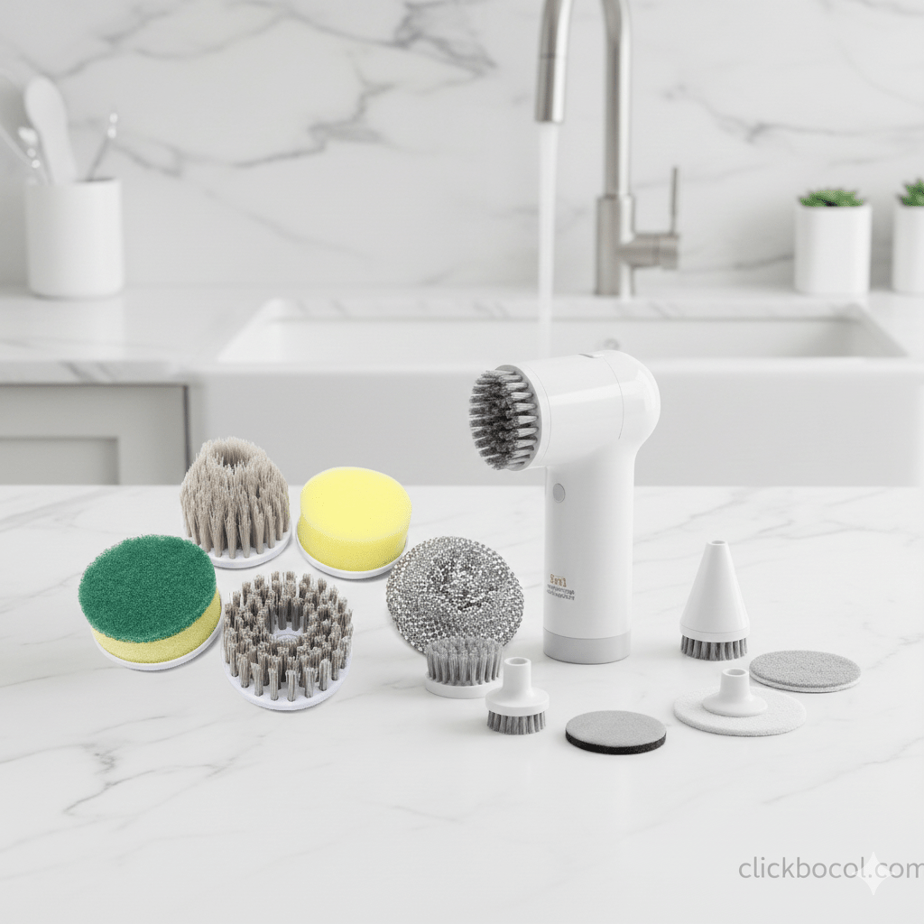 Cepillo Limpiador Eléctrico 5 en 1 - CLICK BOX