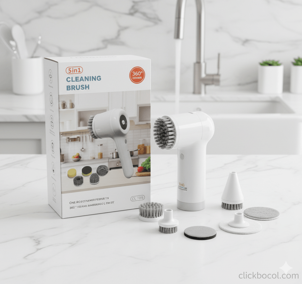 Cepillo Limpiador Eléctrico 5 en 1 - CLICK BOX