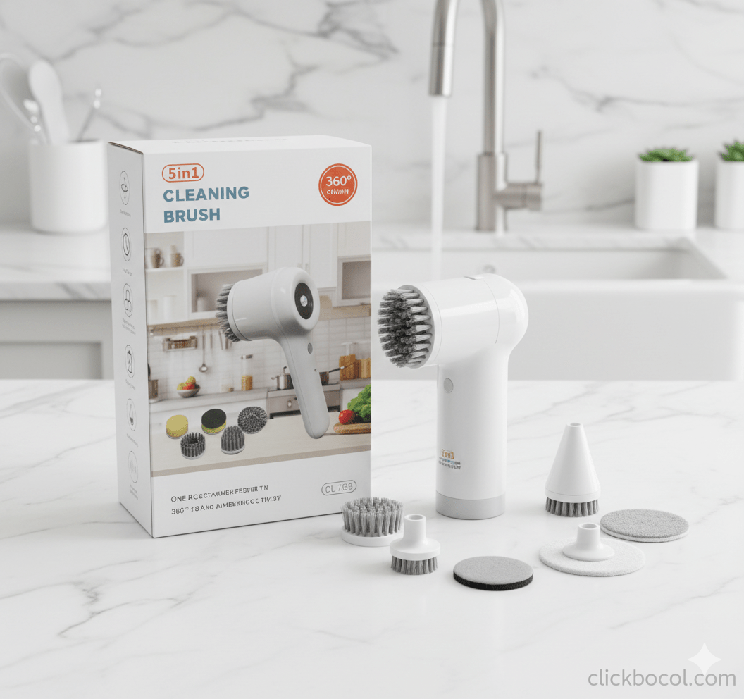 Cepillo Limpiador Eléctrico 5 en 1 - CLICK BOX