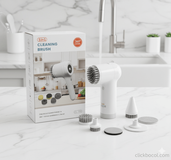 Cepillo Limpiador Eléctrico 5 en 1 - CLICK BOX
