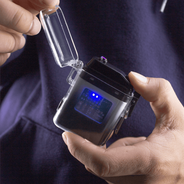 Encendedor de Plasma Recargable con Linterna - CLICK BOX