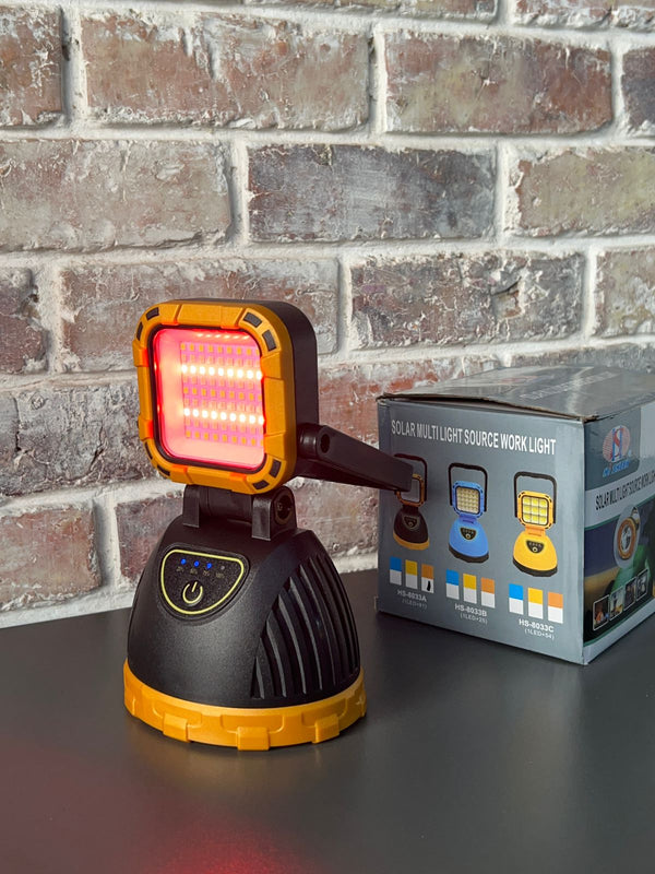 LINTERNA PARA CAMPING CARGA SOLAR Y USB - CLICK BOX